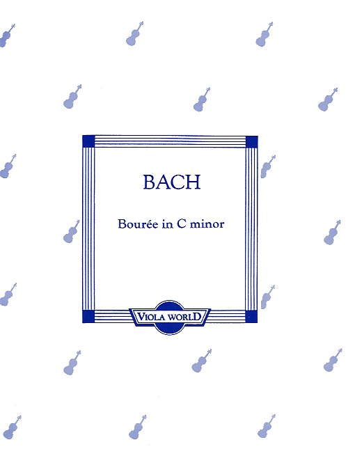 Johann Sebastian Bach: Bourree In C Minor For Viola And Piano: Viola: