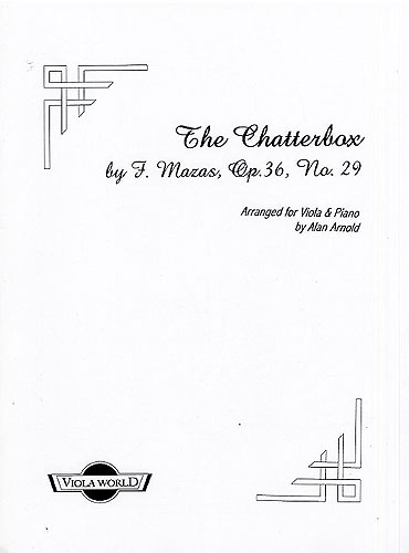 Jacques-Frol Mazas: The Chatterbox Op.36 No.29 (Viola): Viola: Instrumental
