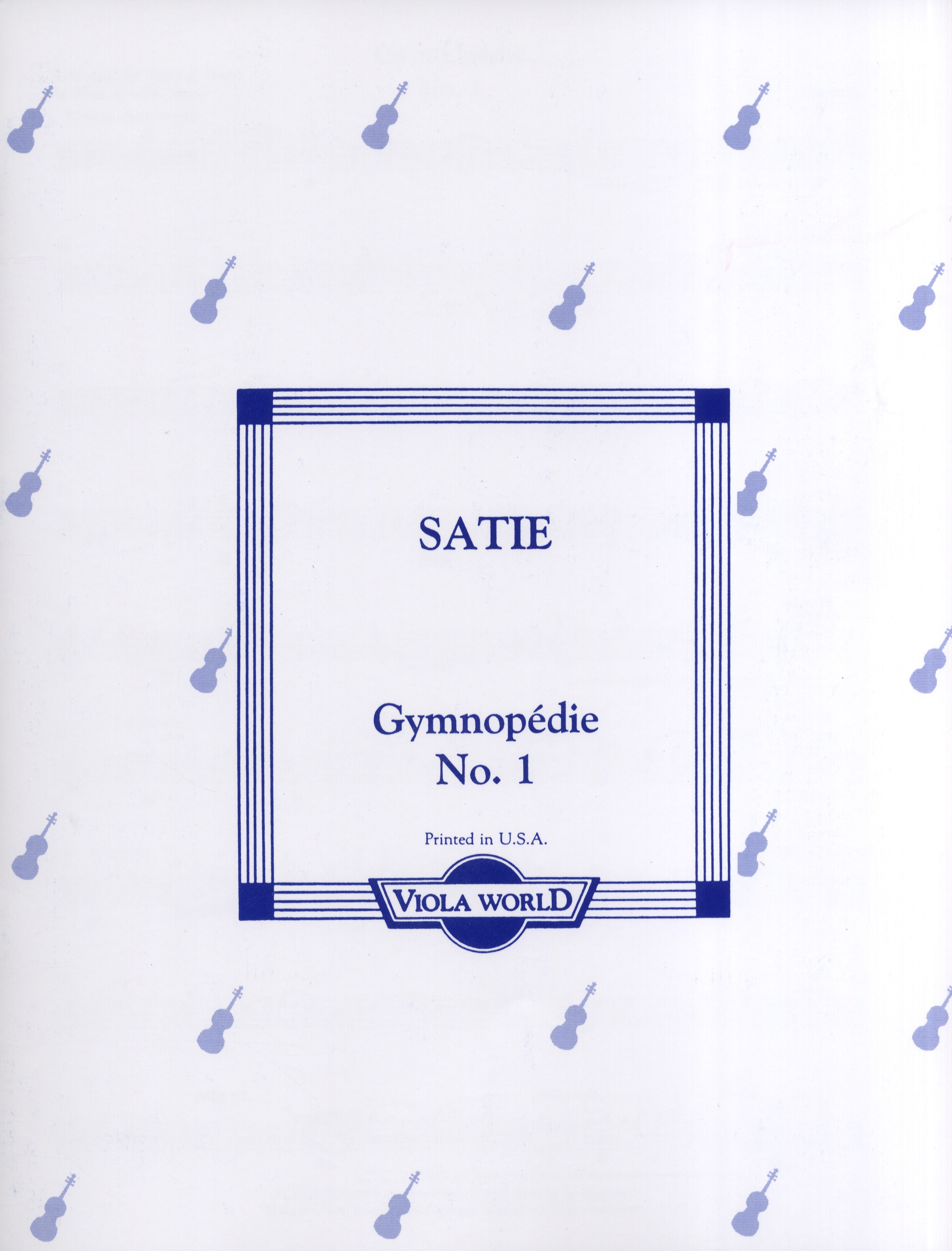 Erik Satie: Gymnopdie No.1: Viola: Instrumental Work