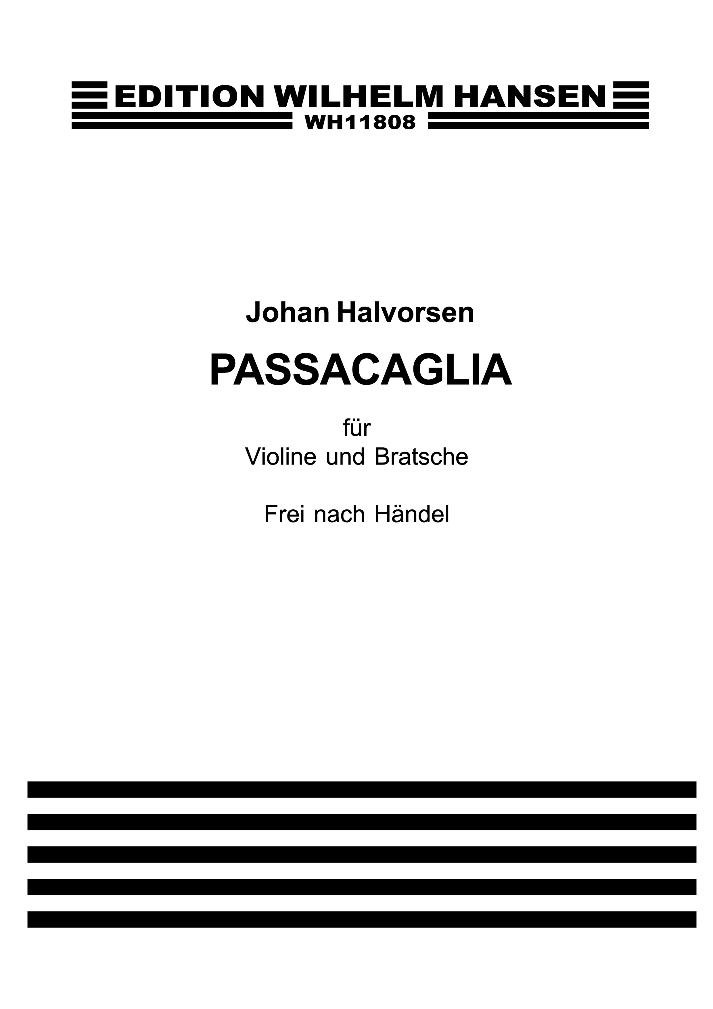 Georg Friedrich Hndel Johan Halvorsen: Passacaglia: Violin: Instrumental Work