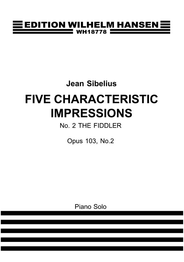 Jean Sibelius: Five Characteristic Impressions Op. 103 No. 2: Piano: