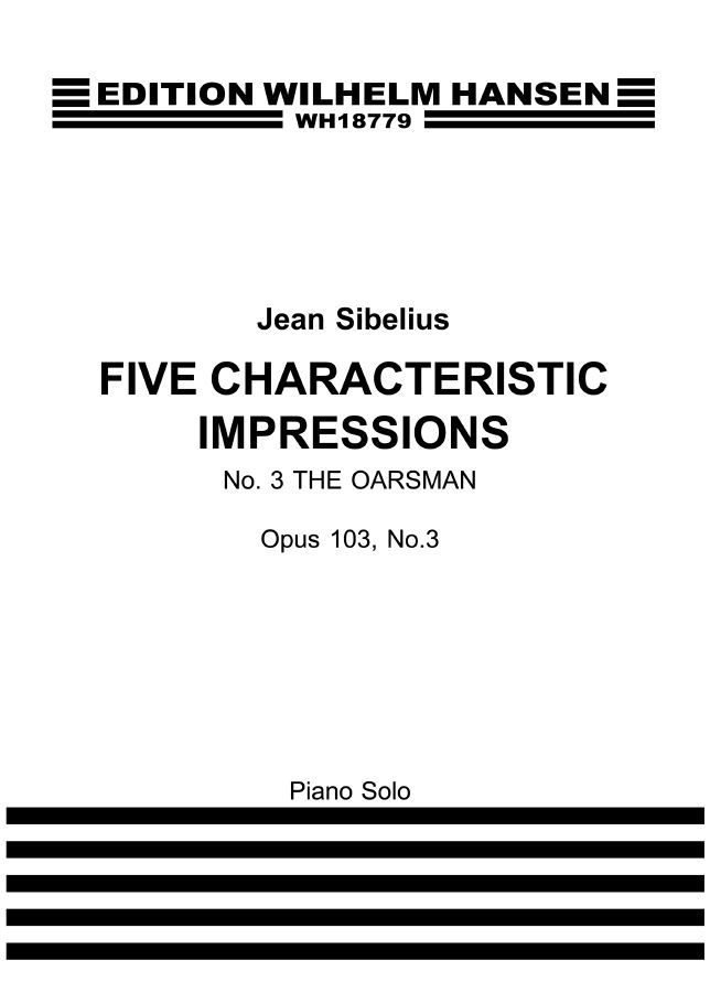 Jean Sibelius: Five Characteristic Impressions Op. 103 No. 3: Piano: