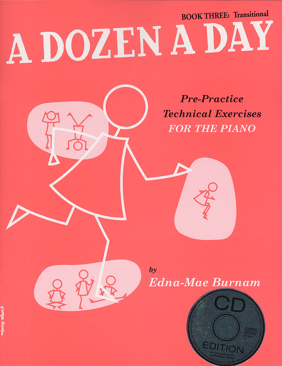 Edna Mae Burnam: A Dozen a Day Book 3 + CD: Piano: Instrumental Tutor