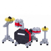 Nanoblock: Drum Kit Construction Toy (Red). For Drums