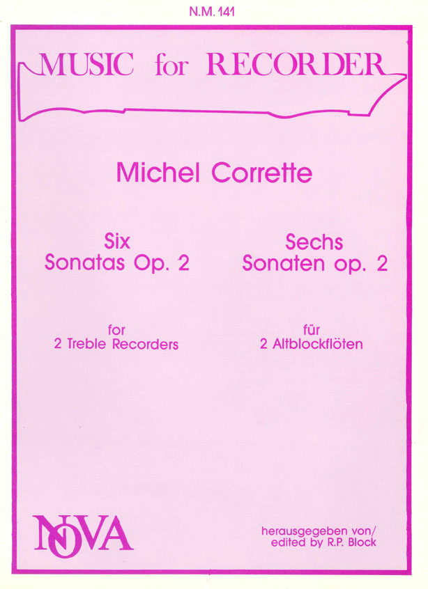 Michel Corrette: Sonaten(6) Op.2: Recorder Ensemble: Instrumental Album