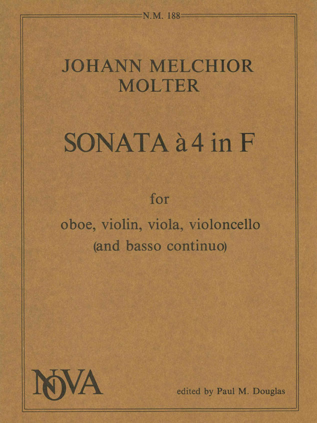 Johann Melchior Molter: Sonata A 4 In F: Ensemble: Instrumental Album