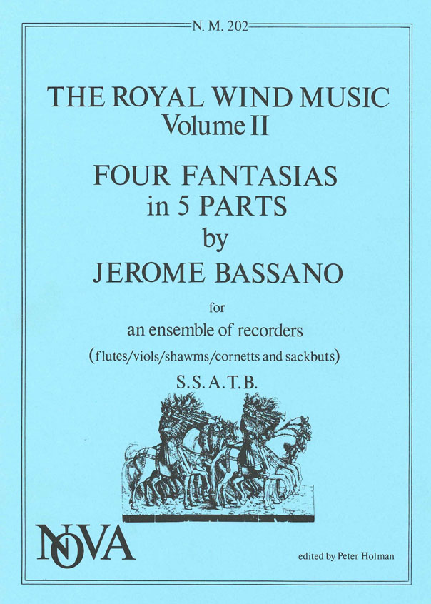 J. Bassano: 4 Fantasies In 5 Parts: Recorder Ensemble: Instrumental Album