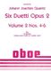 Johann Joachim Quantz: Six Duetti Opus 2 Volume 2 Nos. 4-6: Oboe Duet:
