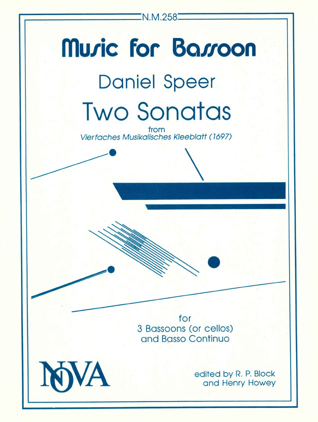 D. Speer: 2 Sonatas From Vierfaches Musikalisches: Bassoon: Instrumental Album