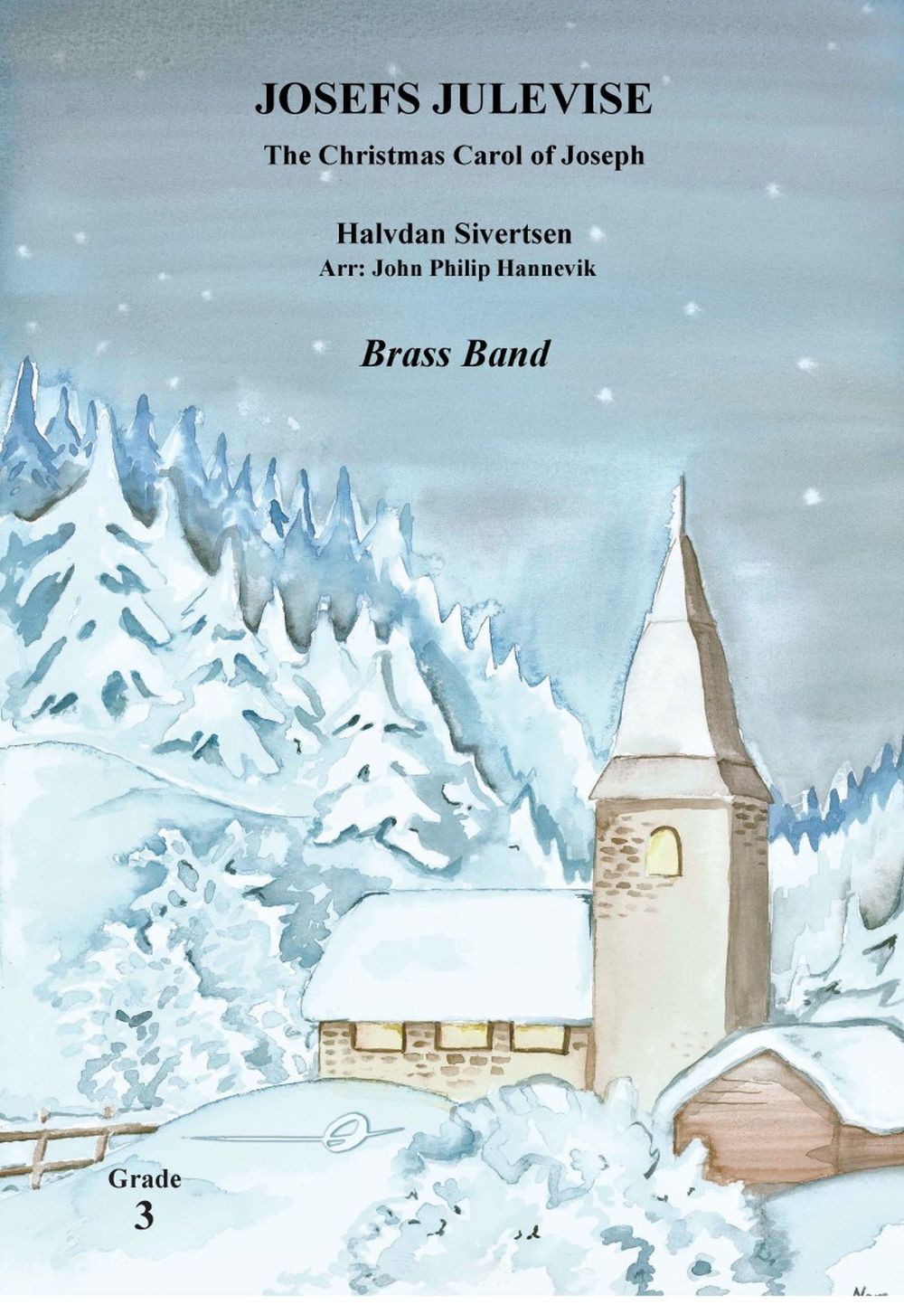 Halvdan Sivertsen: Josefs Julevise: Brass Band: Score and Parts