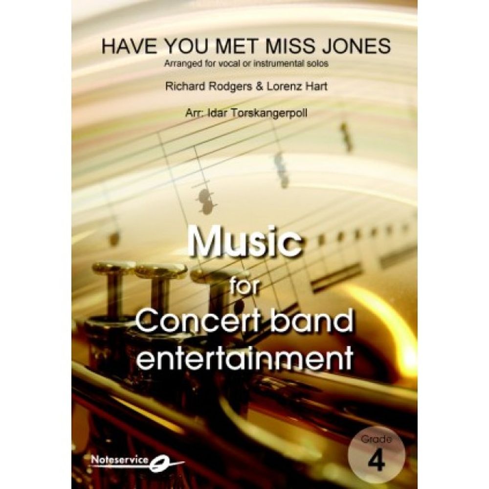 Lorentz Hart Richard Rodgers: Have You Met Miss Jones: Concert Band: Score and