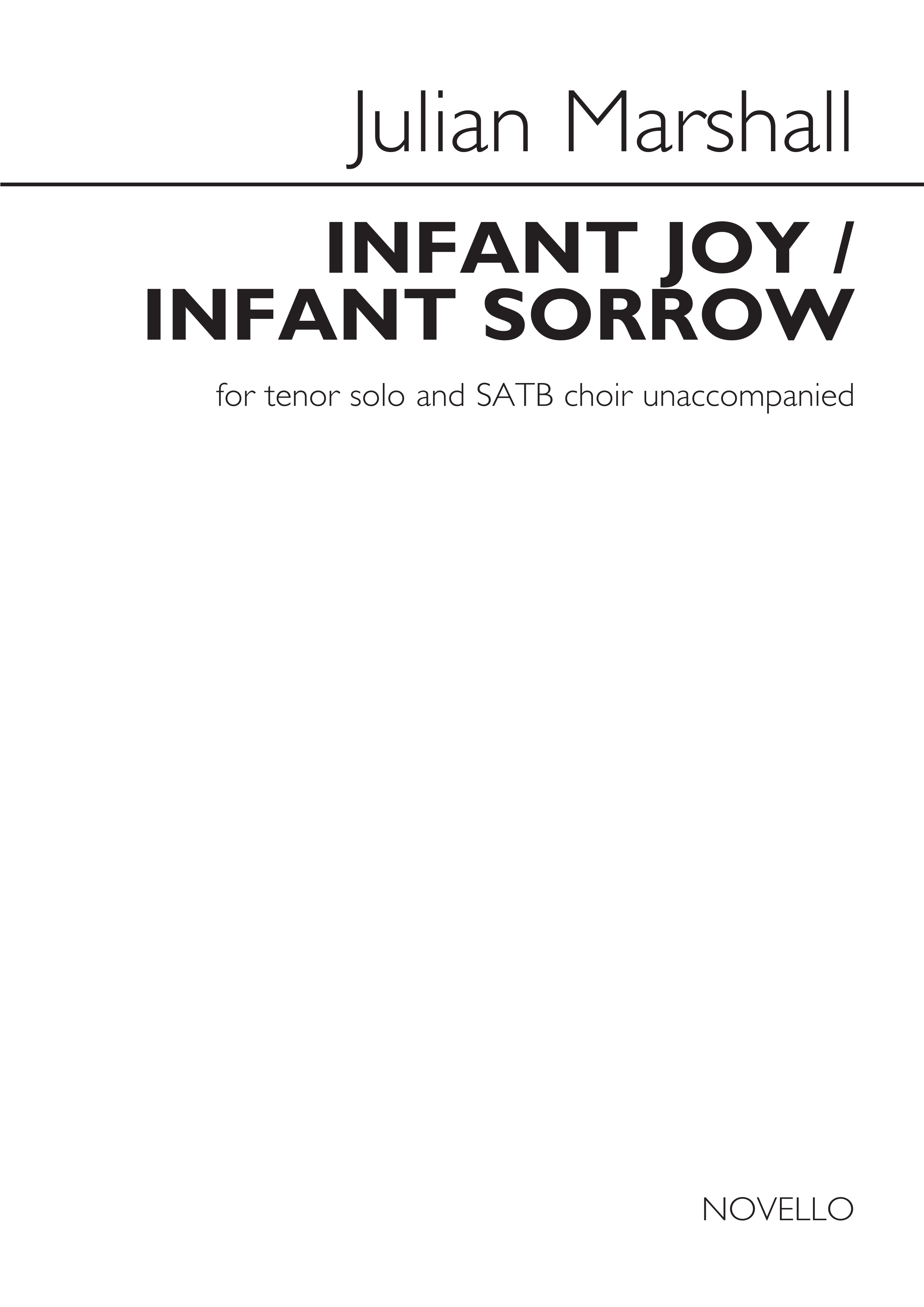 Julian Marshall: Julian Marshall: Infant Joy / Infant Sorrow: Tenor & SATB: