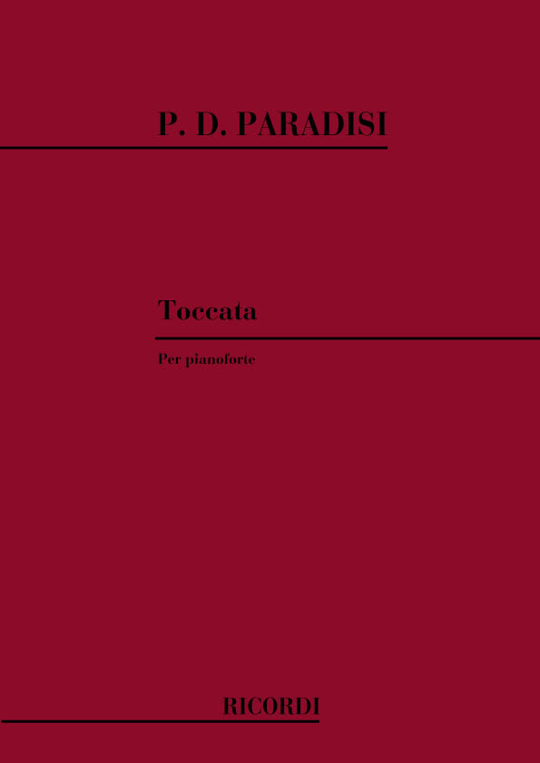 Pietro Domenico Paradisi: Toccata: Piano