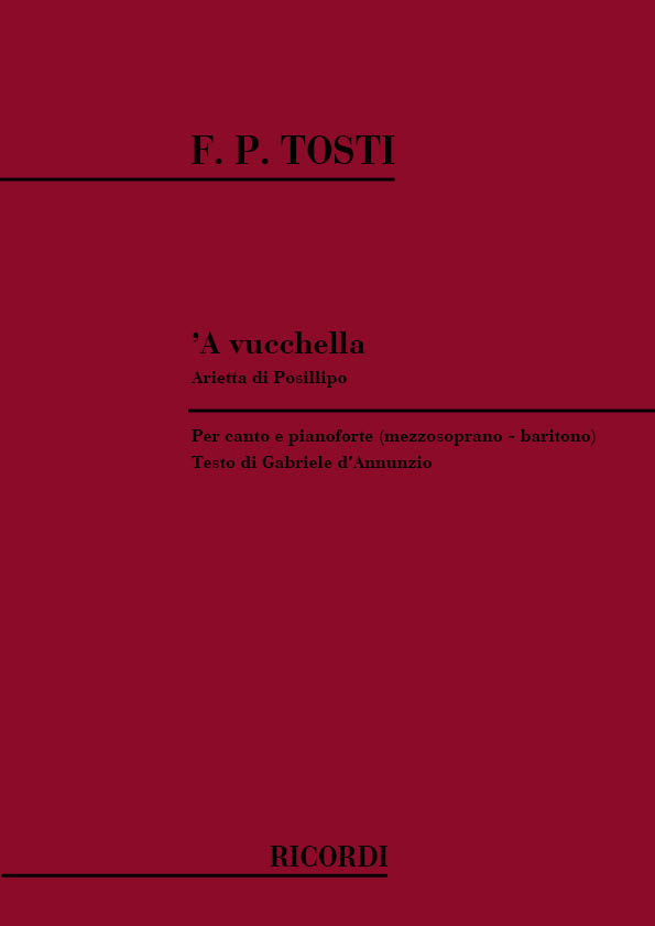 Francesco Paolo Tosti: A Vucchella: Voice: Vocal Work