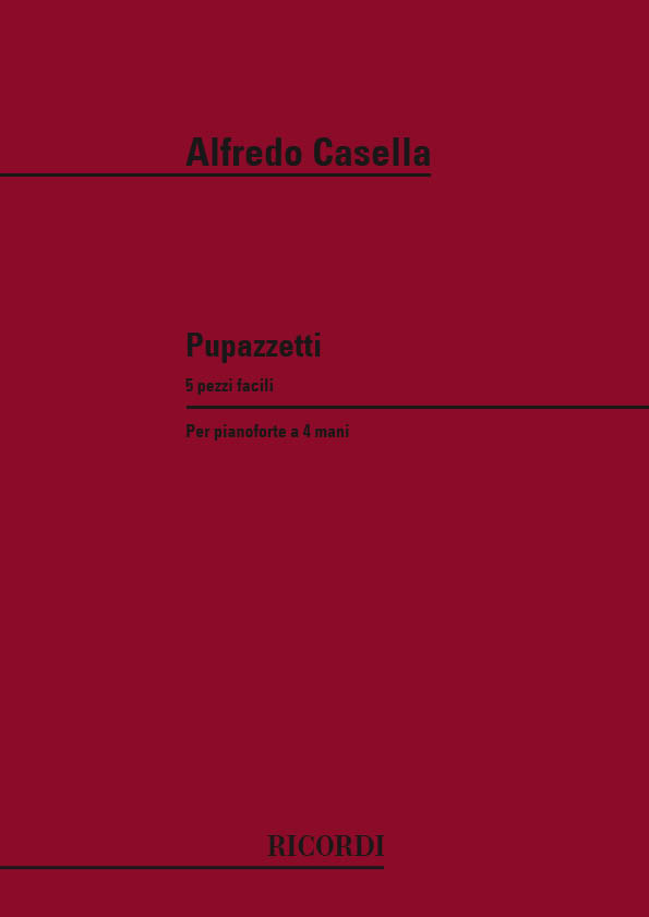 Alfredo Casella: Pupazzetti: Piano Duet: Instrumental Work