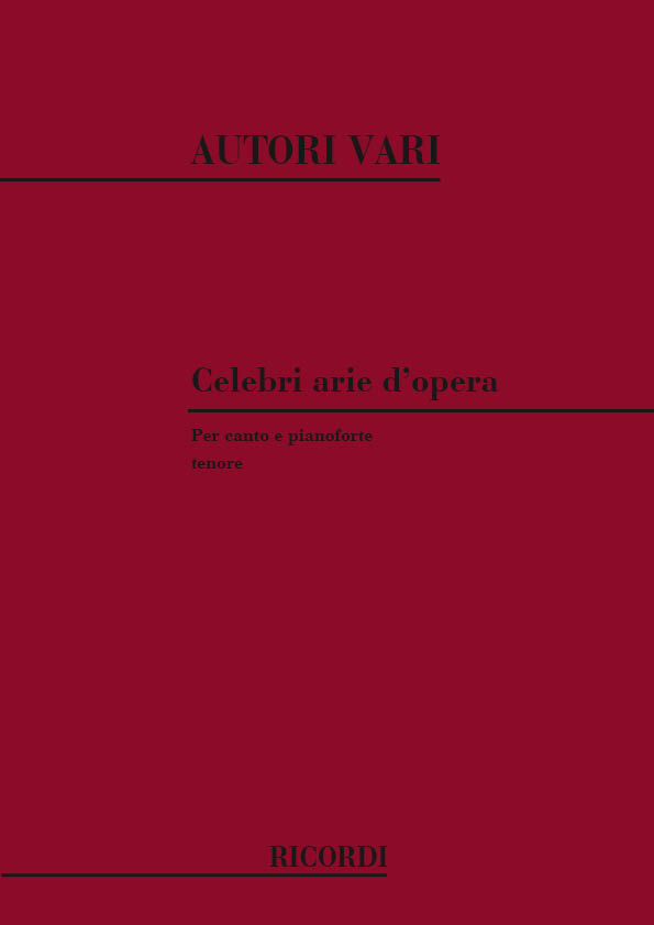 Celebri Arie D'Opera 4: Tenore: Opera