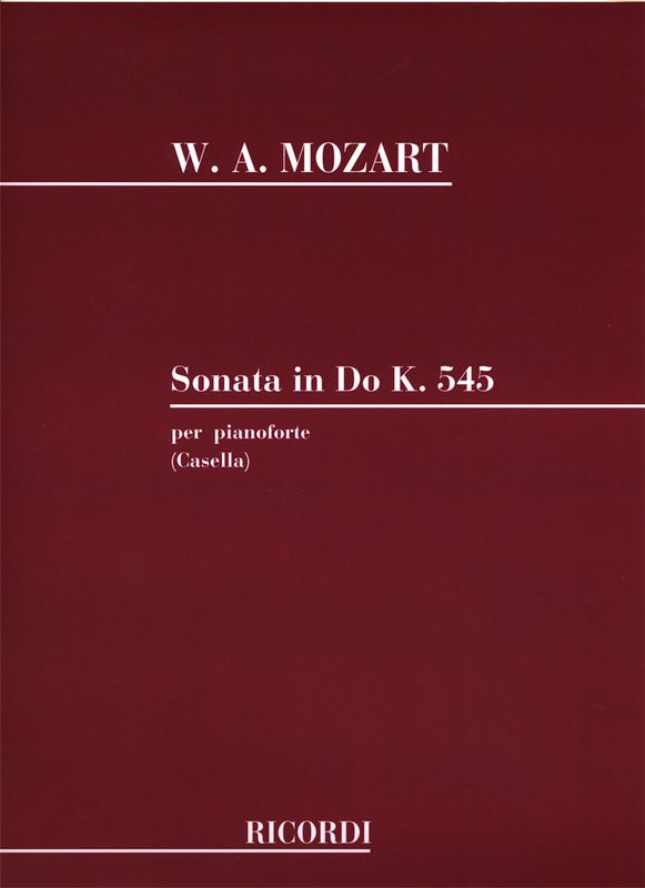 Wolfgang Amadeus Mozart: Sonata Kv 545 In Do: Piano