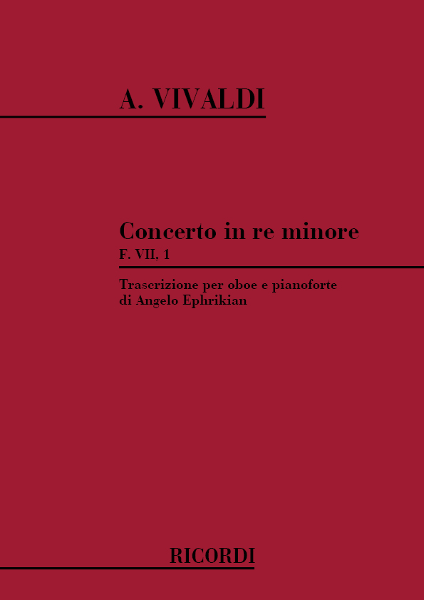 Antonio Vivaldi: Concerto In D Minor: Oboe Duet: Instrumental Work