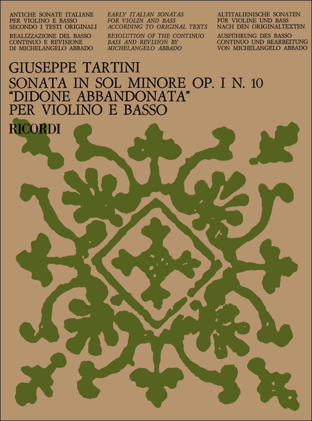 Giuseppe Tartini: Didone Abbandonata. Sonata: Violin