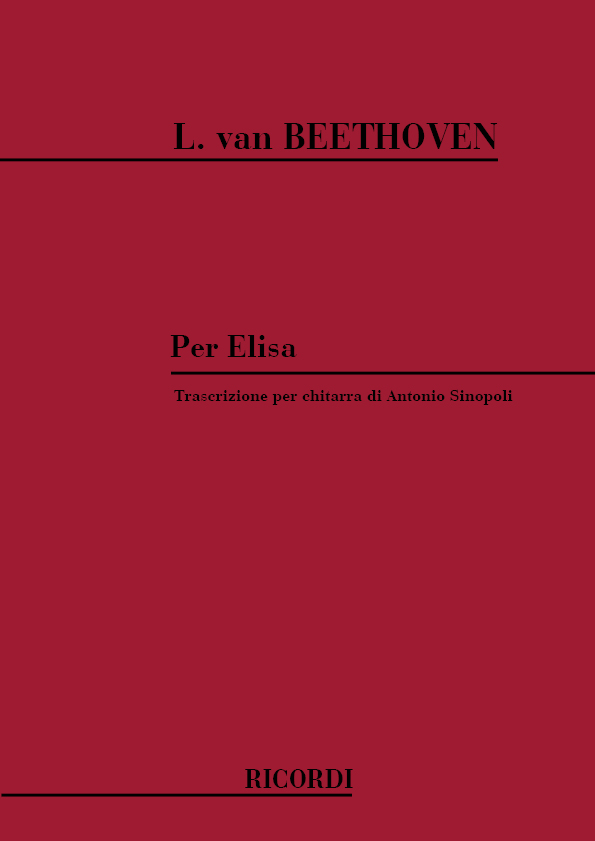 Ludwig van Beethoven: Per Elisa: Guitar: Instrumental Work