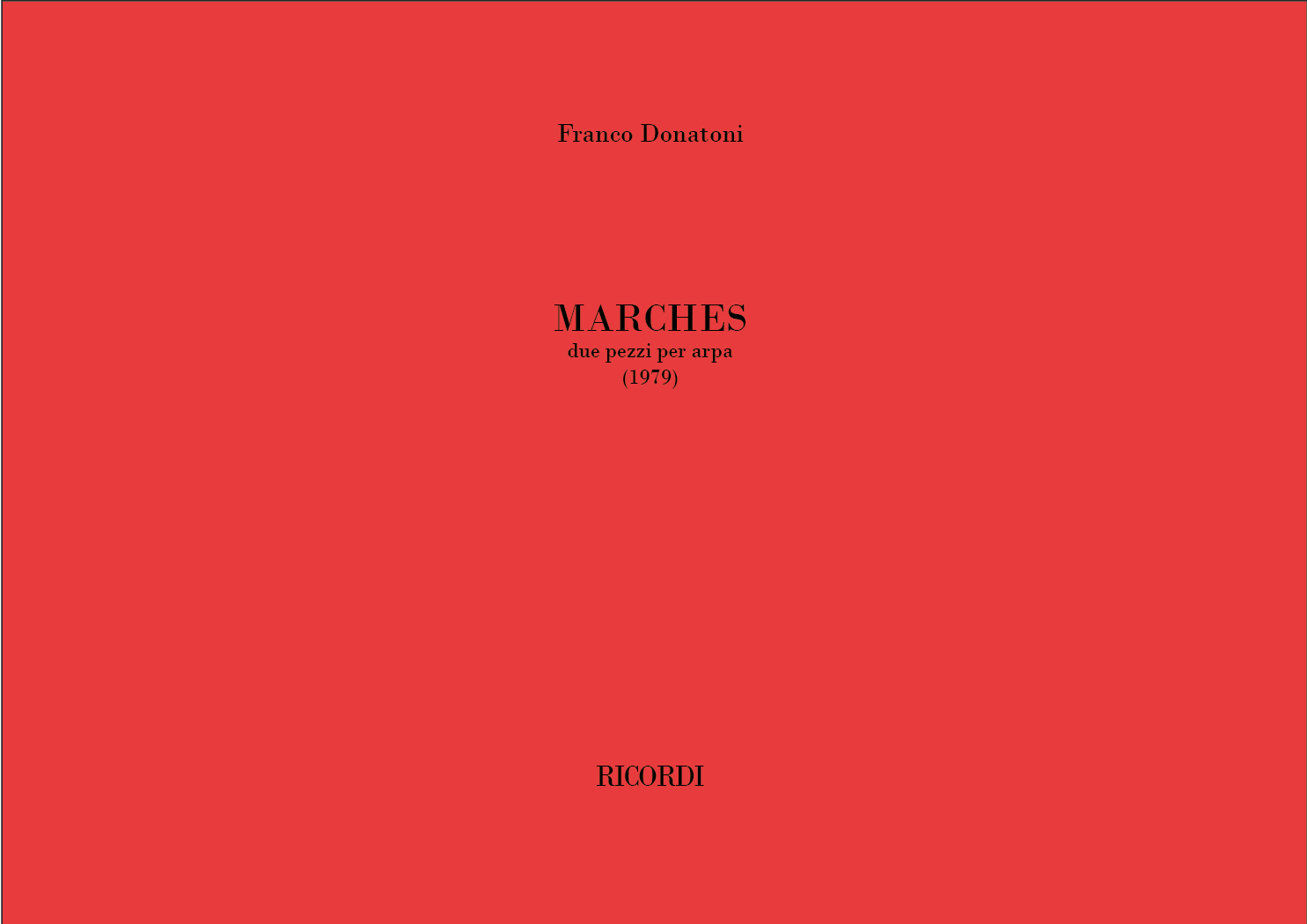 Franco Donatoni: Marches: Harp