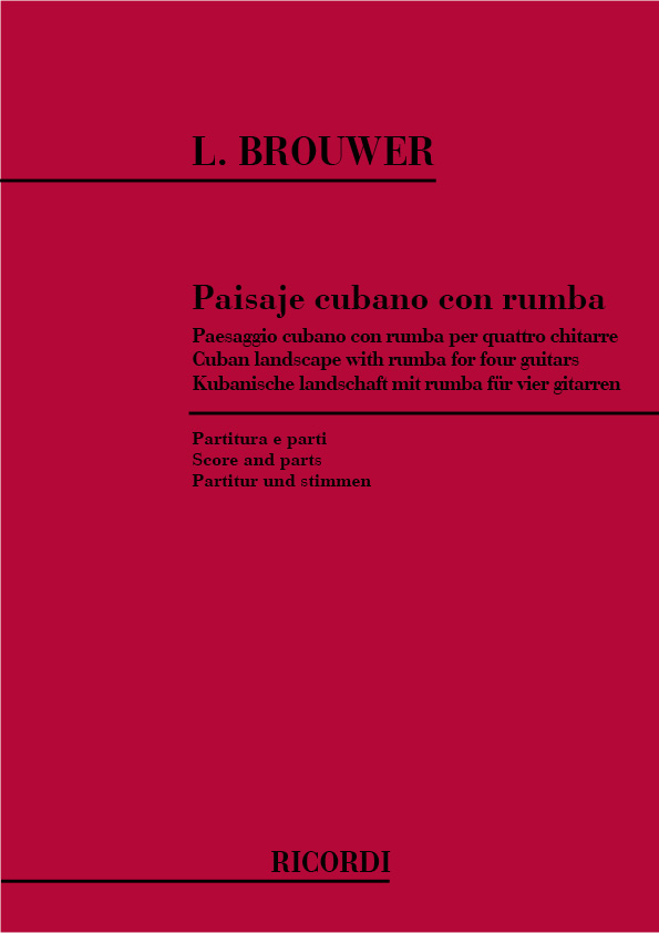 Leo Brouwer: Paisaje Cubano Con Rumba: Guitar Ensemble