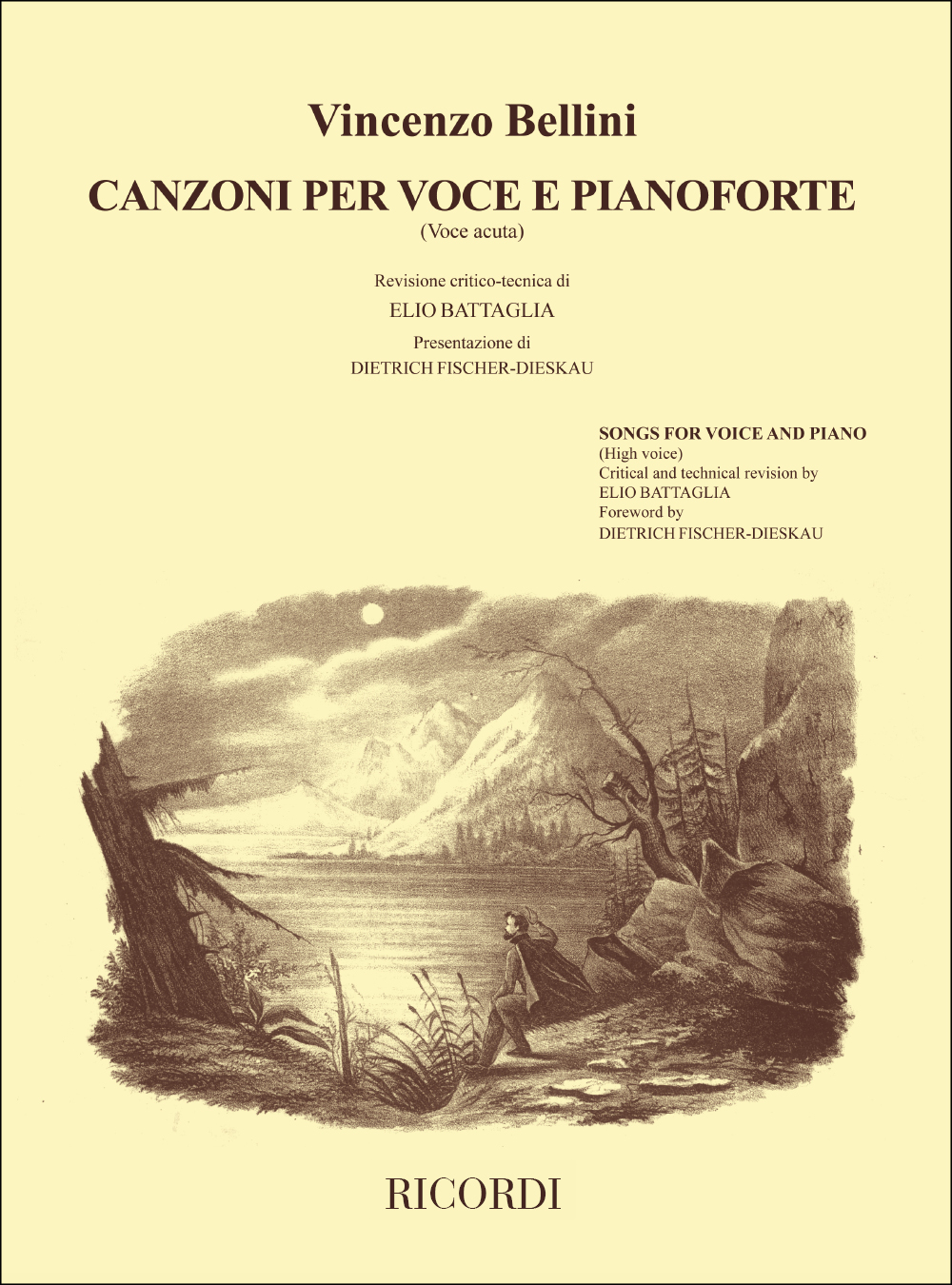 Vincenzo Bellini: Canzoni per voce e pianoforte: High Voice