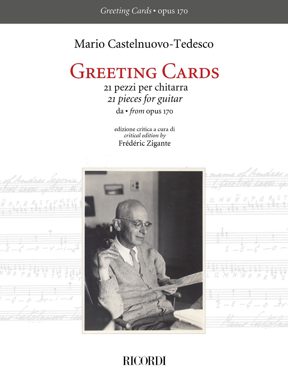 Mario Castelnuovo-Tedesco: Greeting Cards - 21 pezzi per chitarra: Guitar: