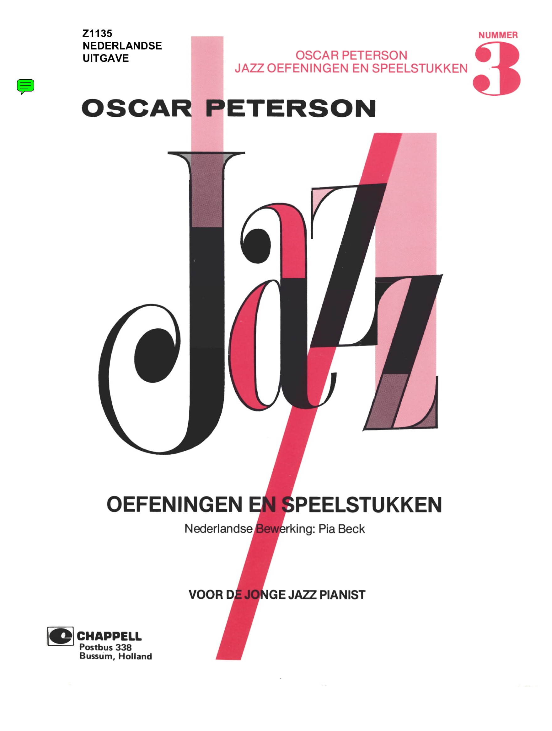 Peterson: Jazz Oefeningen en Speelstukken 3: Piano: Instrumental Work