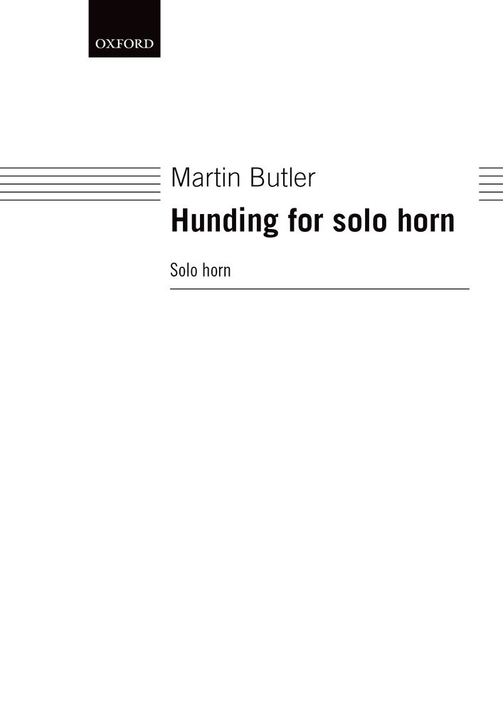Martin Butler: Hunding For Solo Horn: French Horn: Instrumental Work