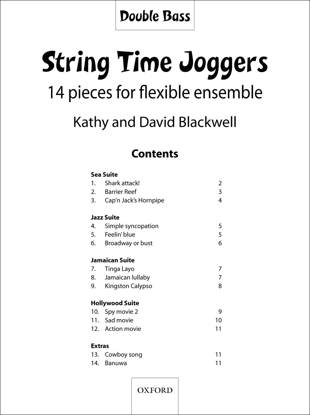 Blackwell: String Time Joggers: Double Bass: Part