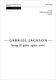 Gabriel Jackson: Song: Mixed Choir: Vocal Score