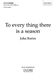 John Rutter: To Every Thing There Is A Season: SATB: Vocal Score