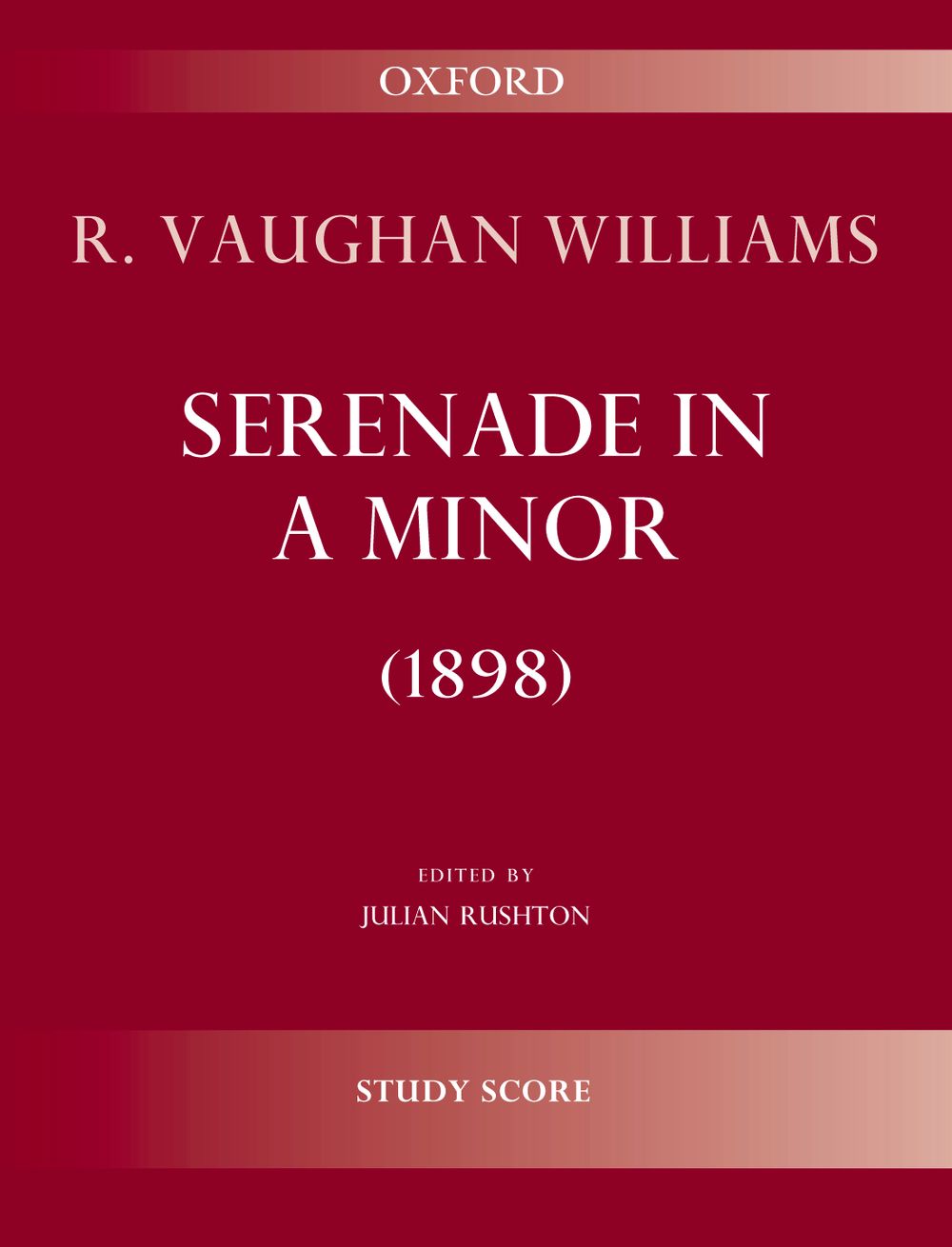 Ralph Vaughan Williams: Serenade In A Minor: Orchestra: Study Score