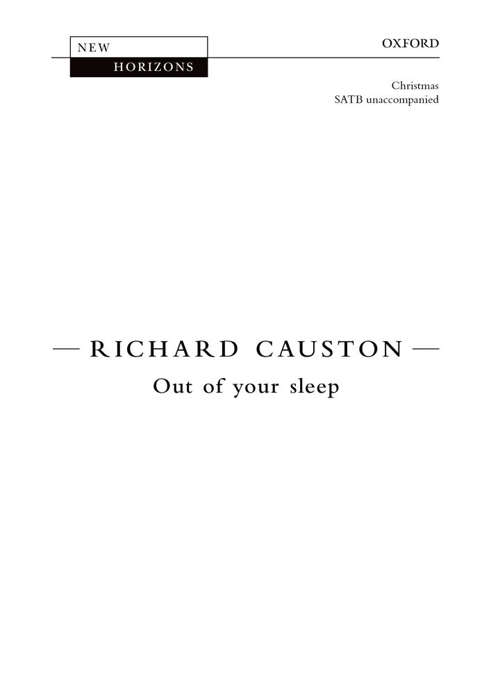 Richard Causton: Out Of Your Sleep: Mixed Choir: Vocal Score