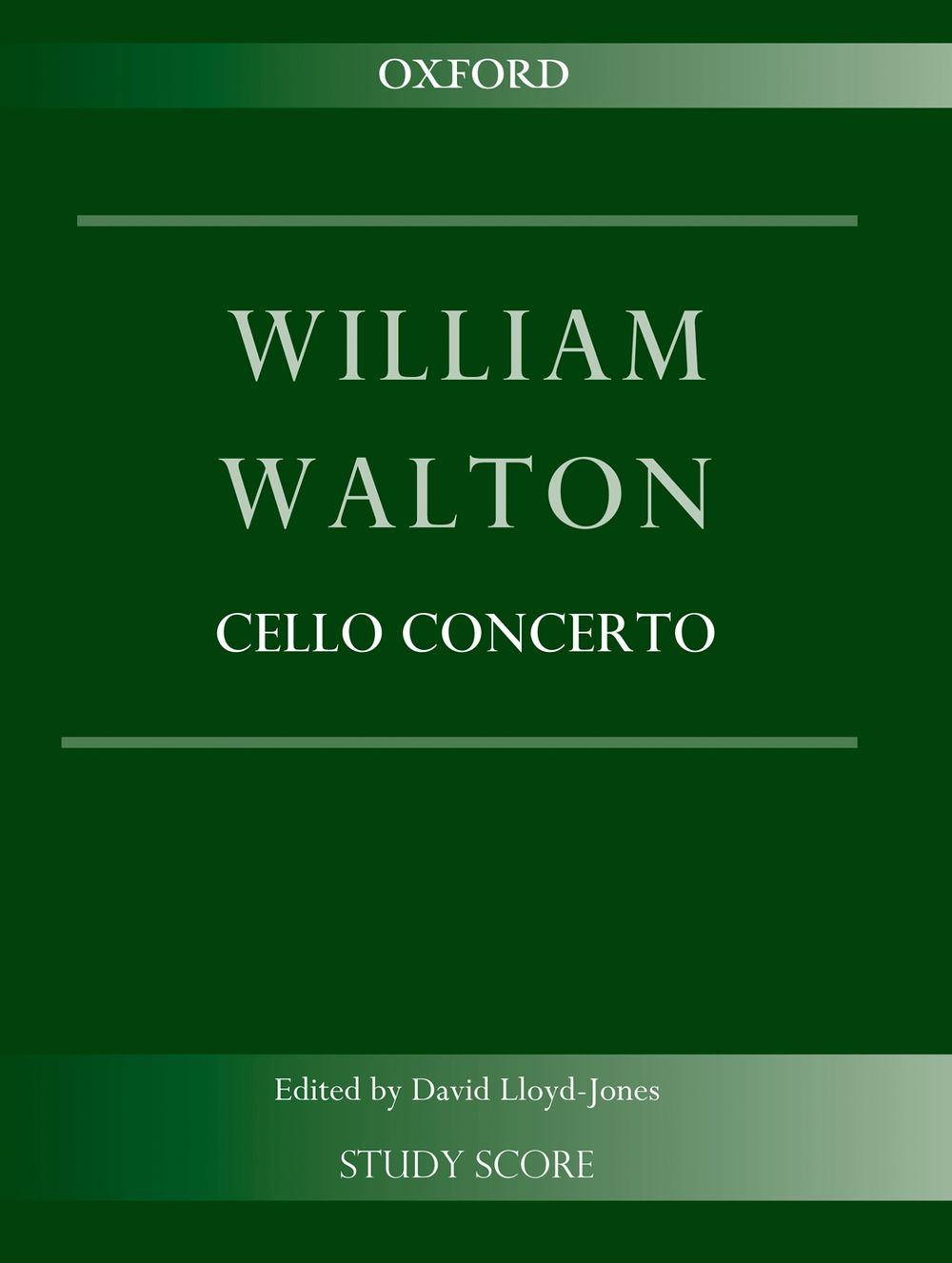 William Walton: Cello Concerto: Cello: Study Score