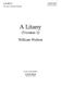 William Walton: A Litany: Mixed Choir: Vocal Score