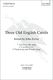 John Rutter: Three Old English Carols: Mixed Choir: Vocal Score