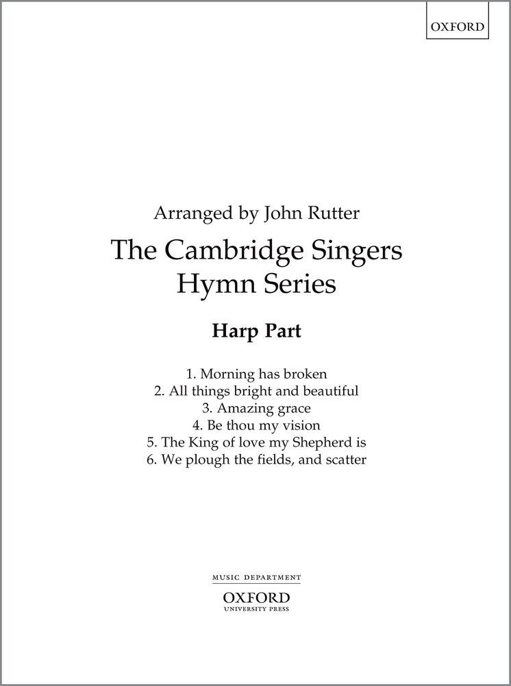 John Rutter: The Cambridge Singers Hymn Series - Harp Part: Mixed Choir: Part