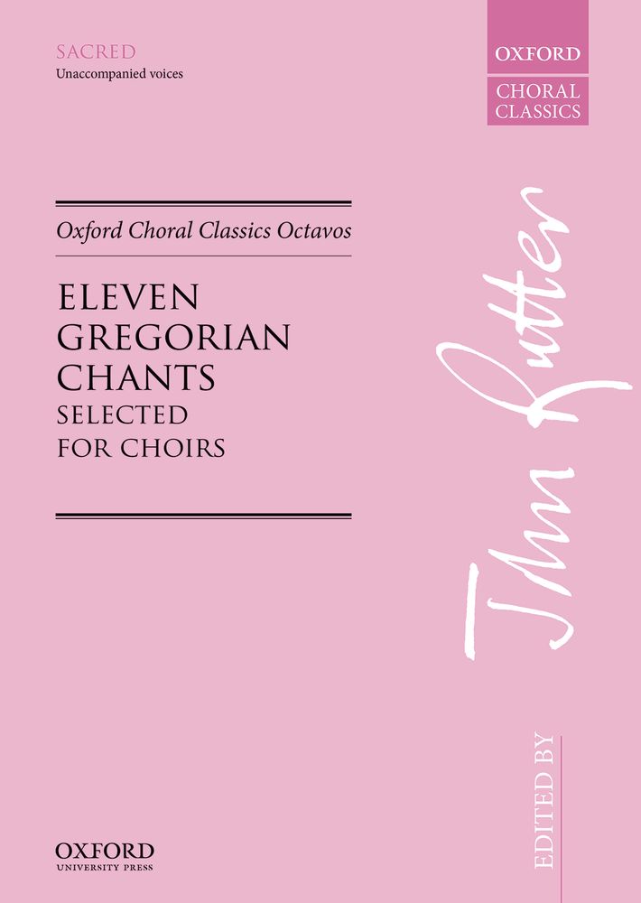 John Rutter: Eleven Gregorian Chants: Mixed Choir: Vocal Album