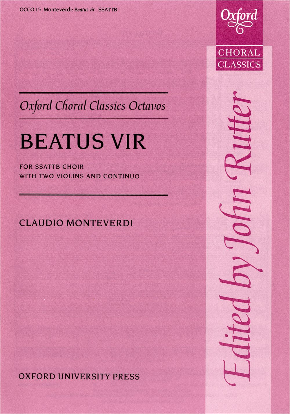 Claudio Monteverdi: Beatus Vir: Double Choir: Vocal Score