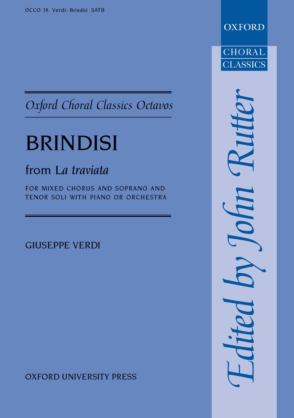 Giuseppe Verdi: Brindisi From La Traviata: Mixed Choir: Vocal Score