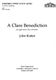 John Rutter: A Clare Benediction: SSA: Vocal Score