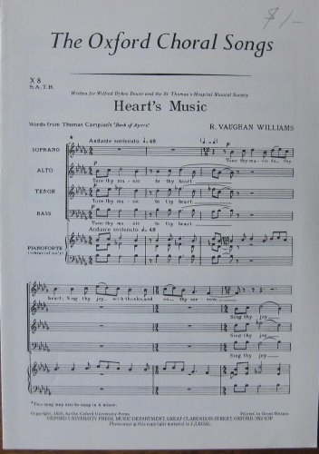 Ralph Vaughan Williams: Heart's Music: Mixed Choir: Vocal Score
