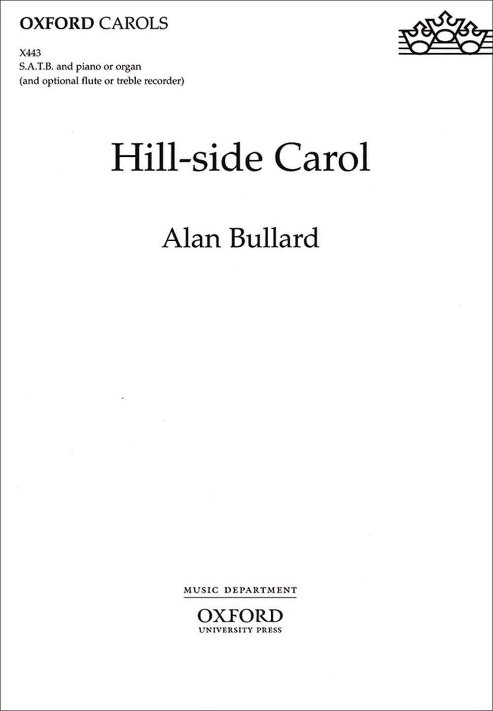 Alan Bullard: Hill-side Carol: Mixed Choir: Vocal Score