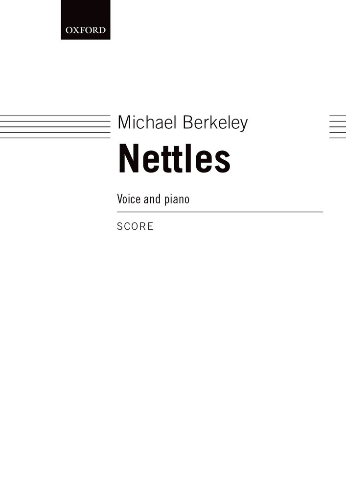 Michael Berkeley: Nettles: Voice: Vocal Score