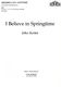 John Rutter: I Believe In Springtime: SATB: Vocal Score