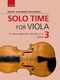 Kathy Blackwell David Blackwell: Solo Time for Viola Book 3: Viola: Instrumental
