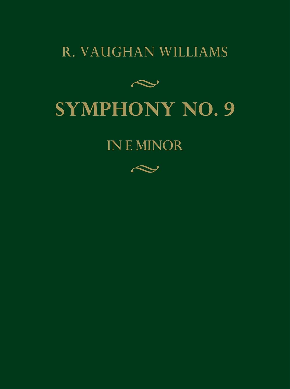Ralph Vaughan Williams: Symphony No. 9: Score