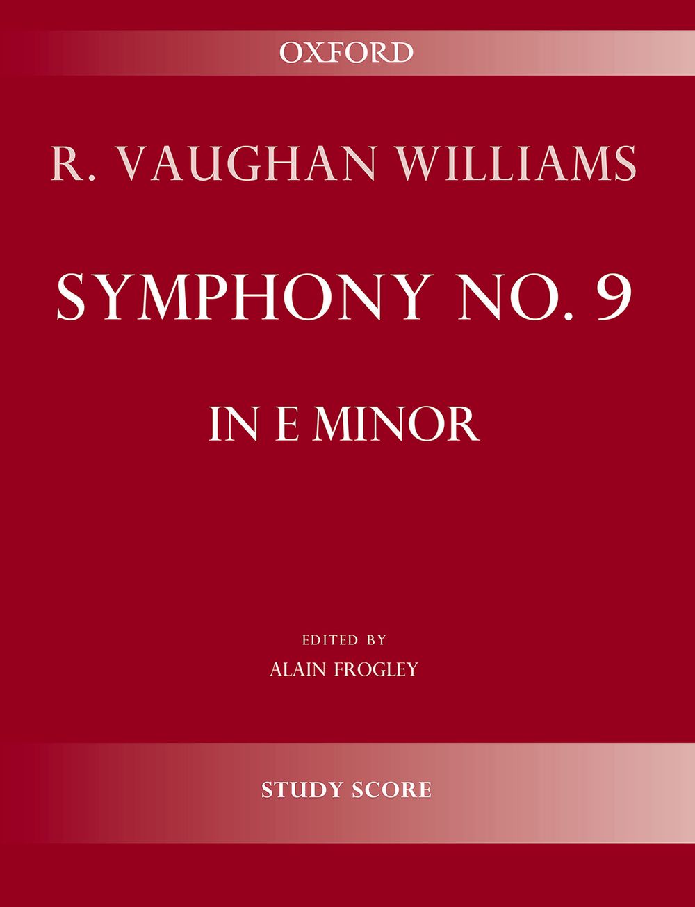 Ralph Vaughan Williams: Symphony No. 9: Study Score